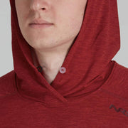 Camisa NRS Men´s Silkweight Hoodie Vino