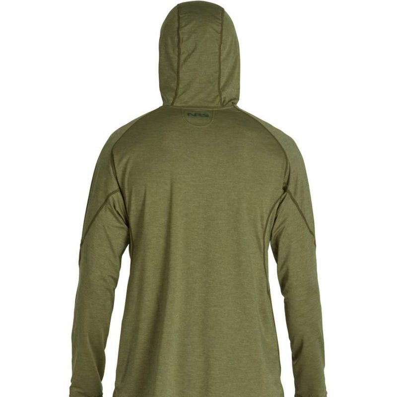 Camisa NRS Men´s Silkweight Hoodie Olive