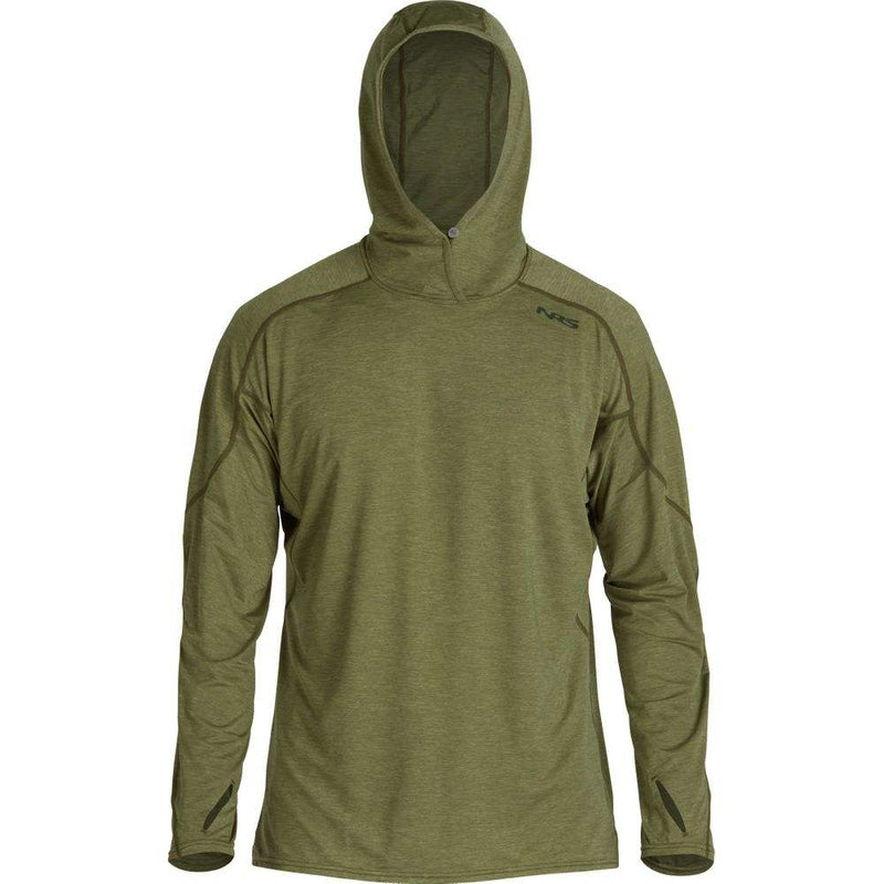 Camisa NRS Men´s Silkweight Hoodie Olive