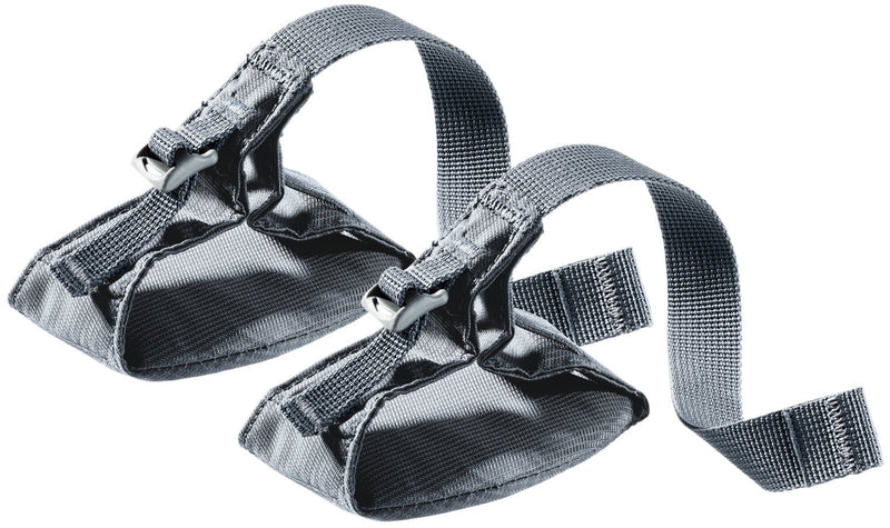 KC Foot Loops Deuter grises, dos unidades, con correas ajustables y hebillas para fijación.