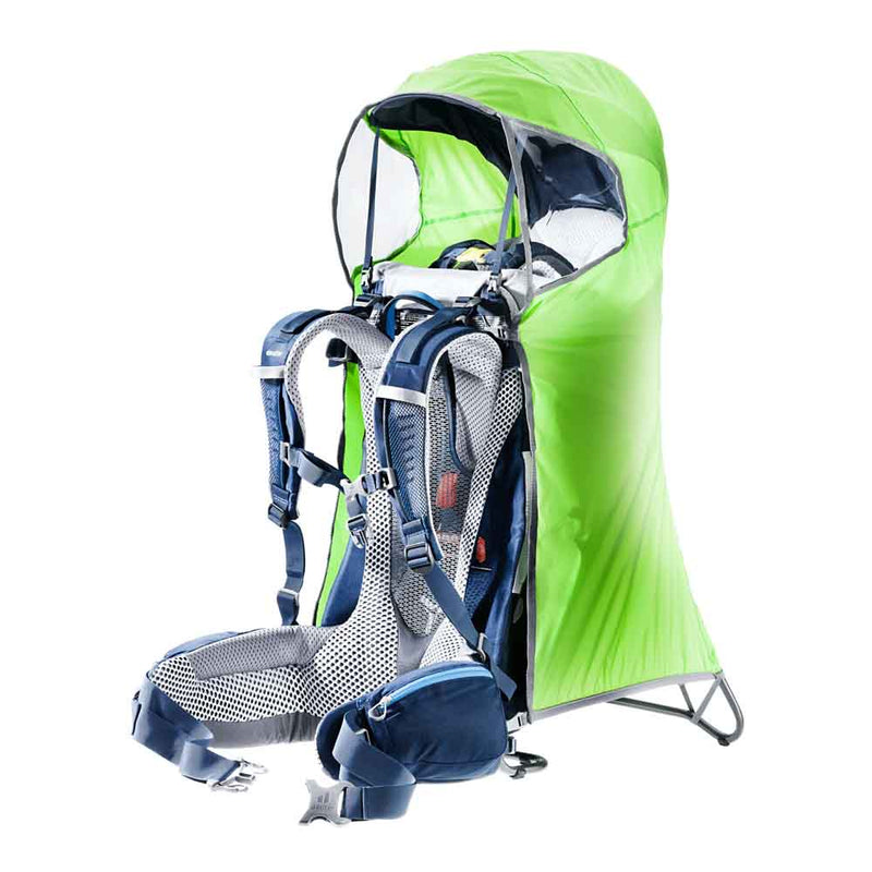 Deuter KC Raincover Deluxe verde para portabebés, protección contra lluvia.