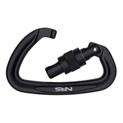 Mosquetón Aluminio NRS Sliq Seguro Rosca 25 kN Negro