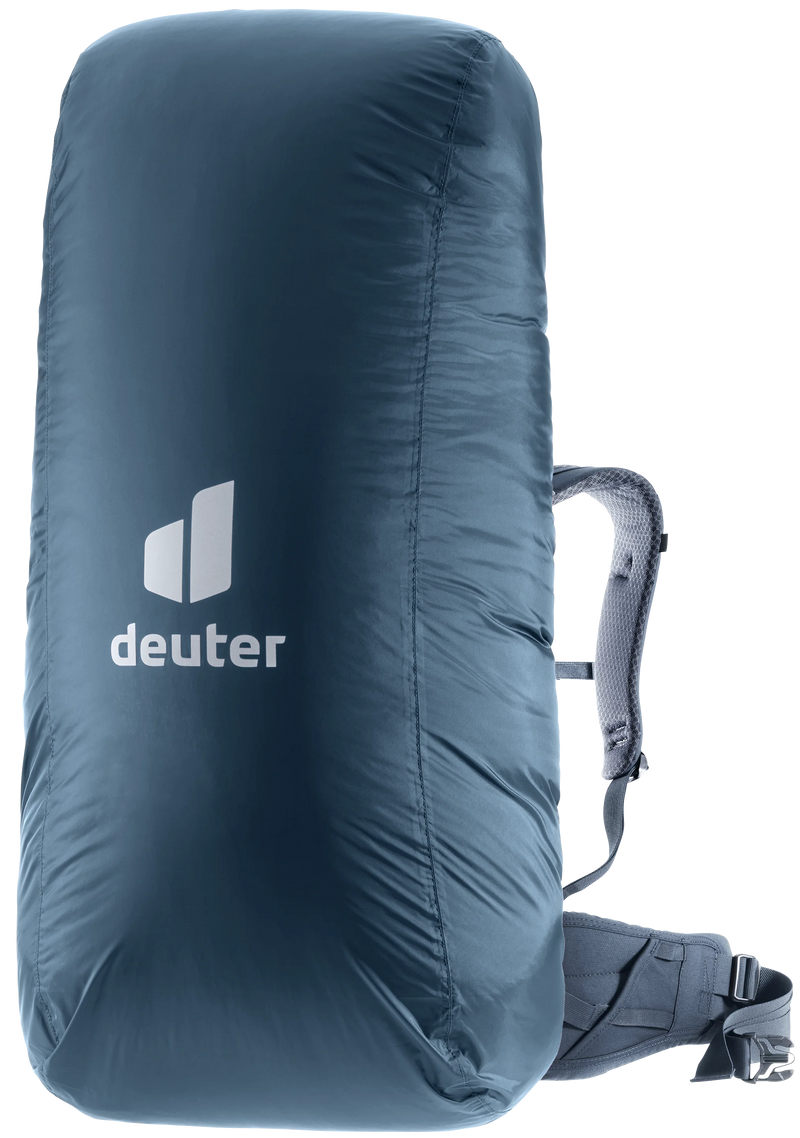 Cubierta impermeable azul Deuter Raincover School para mochilas escolares.