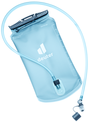 Bolsa de hidratación Deuter Streamer II 2.0 L azul transparente con tubo y válvula de mordida para mochila.