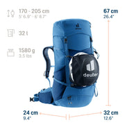 Futura Pro 32 Deuter en color Nightblue / Baltic