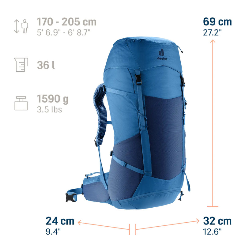 Futura Pro 36 Deuter en color Nightblue / Baltic