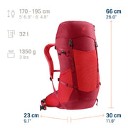 Futura 32 Deuter en color Cherry / Masala