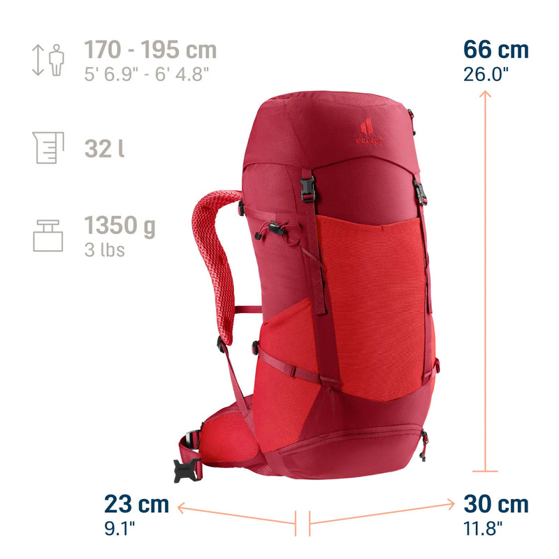 Futura 32 Deuter en color Cherry / Masala