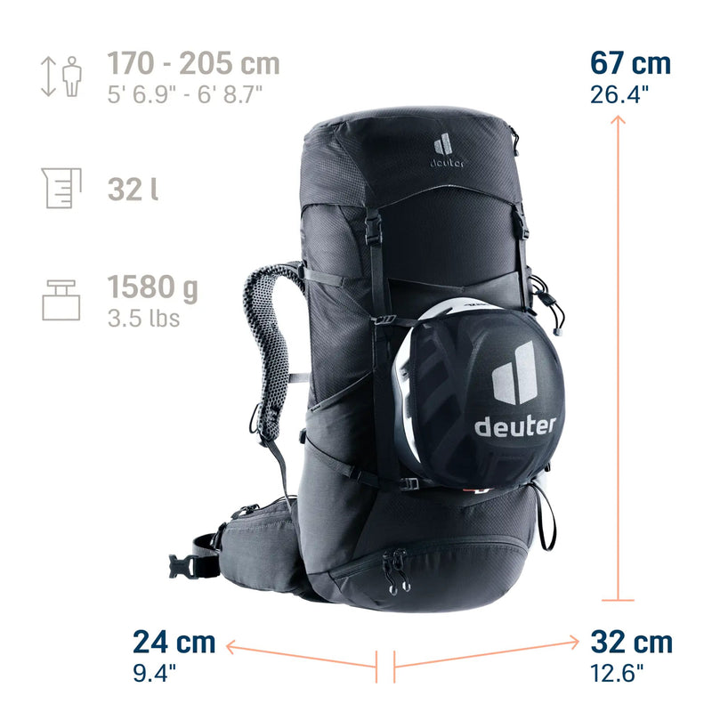 Futura Pro 32 Deuter en color Black