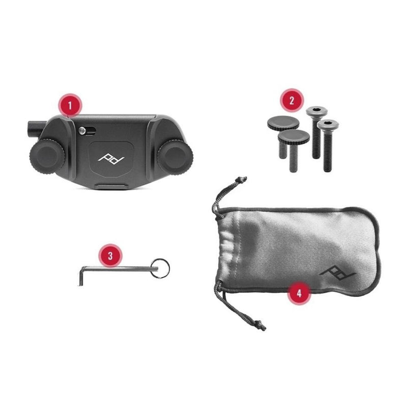 Capture Clip Only Peak Design PLATEADO