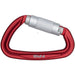 Mosquetón Aluminio NRS Sliq Seguro Automático 25 kN Red Silver
