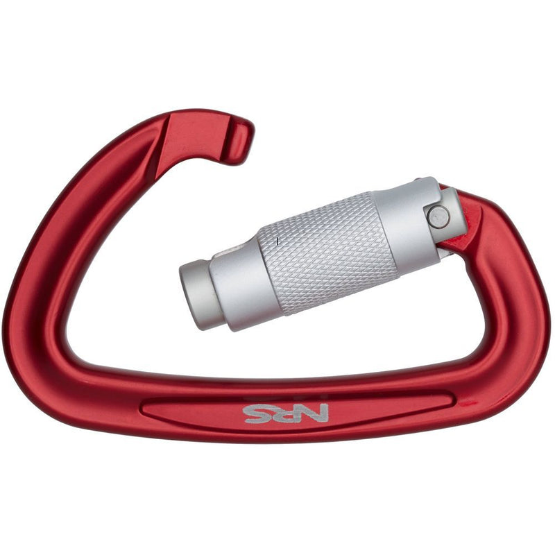Mosquetón Aluminio NRS Sliq Seguro Automático 25 kN Red Silver