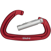 Mosquetón Aluminio NRS Sliq Straight 25 kN Red Silver