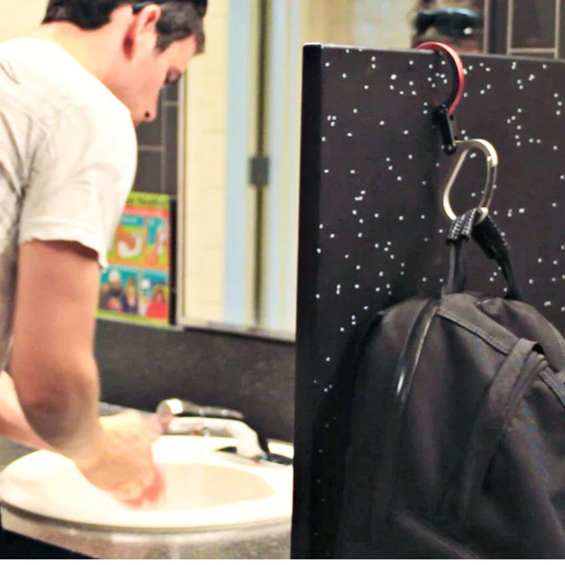 Mosquetón Heroclip Grande 45kg Gris y Negro