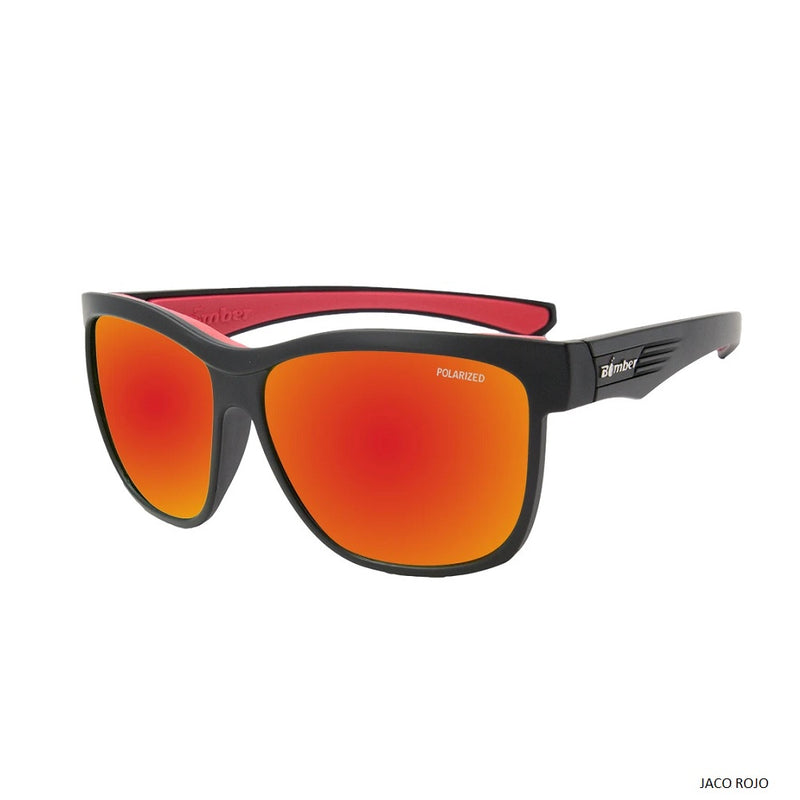 Lente Jaco Bomber Marco Negro Mate Lente Rojo Foam Rojo