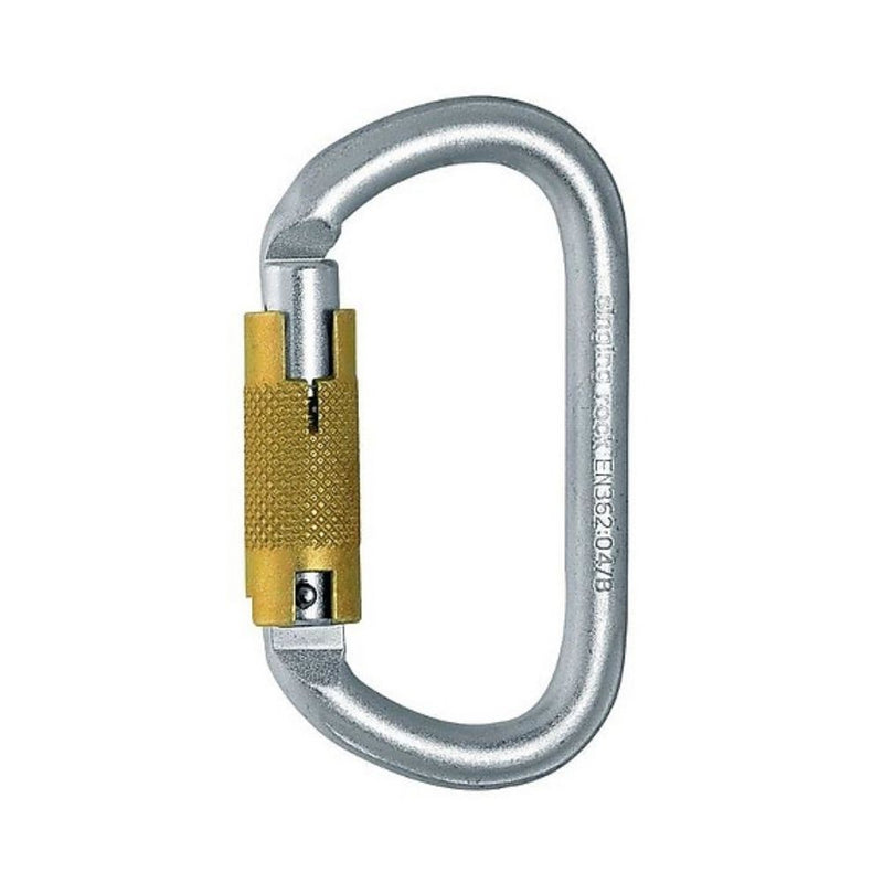 Mosqueton Oval Connector Seguro Triple/ Aut Acero Singing Rock 30kn
