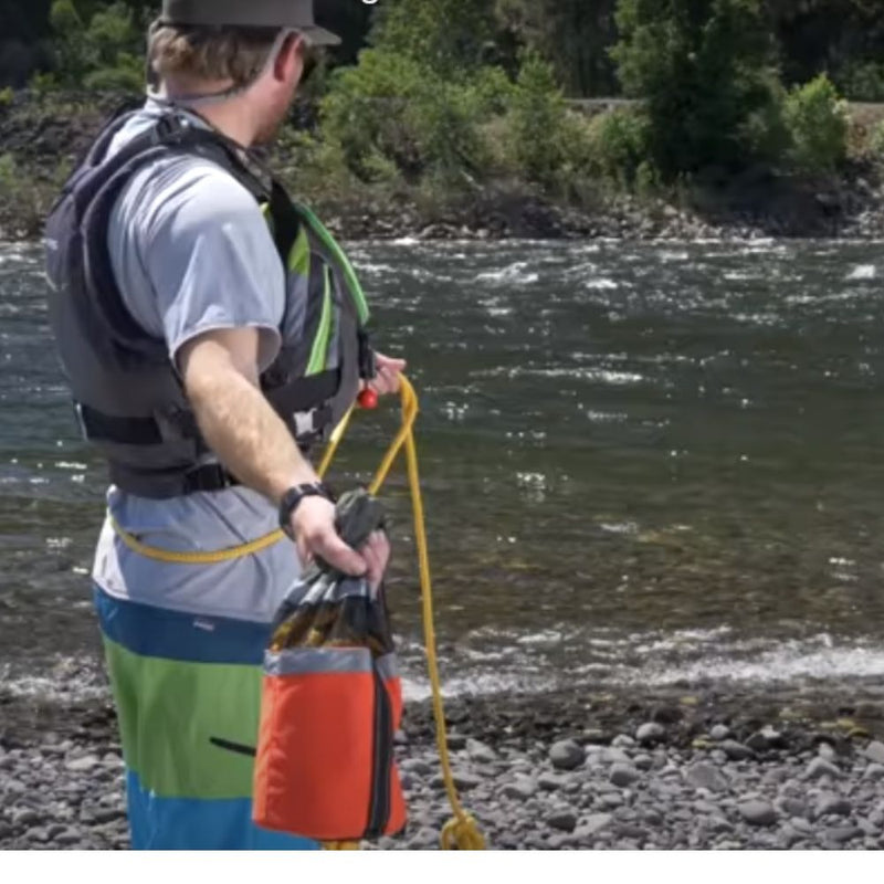 Throw Bag Cuerda de Rescate NRS Standard 75´ NARANJA