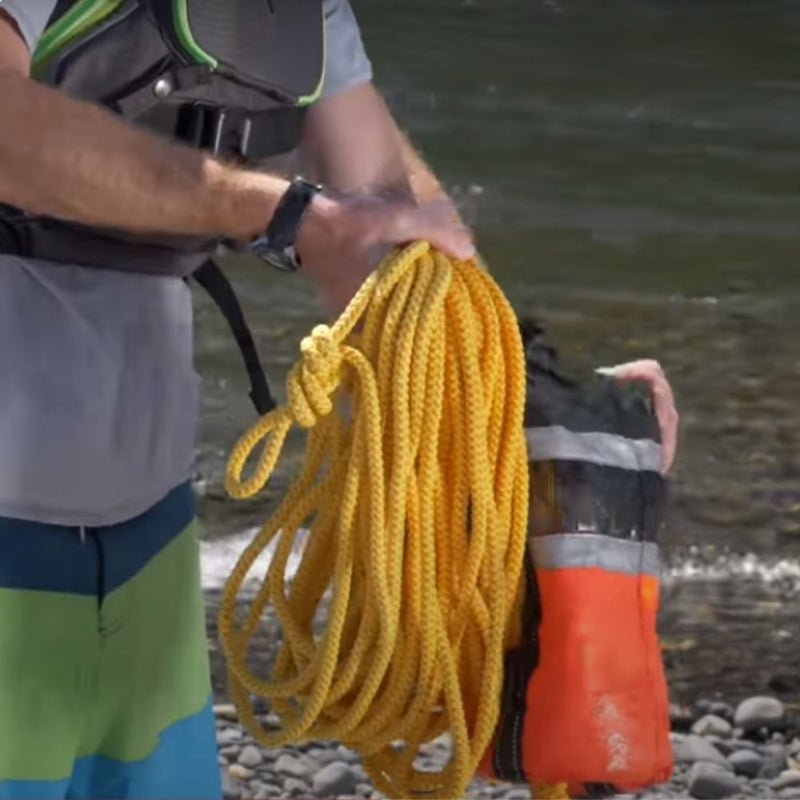 Throw Bag Cuerda de Rescate NRS Standard 75´ NARANJA