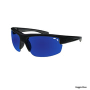 Lente Reggie Bomber Lente Azul Marco Negro Foam Gris