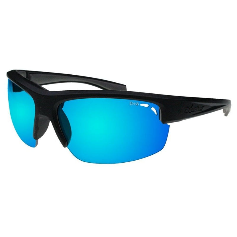 Lente Reggie Bomber Marco Negro Mate Lente Ice Blue Foam Gris