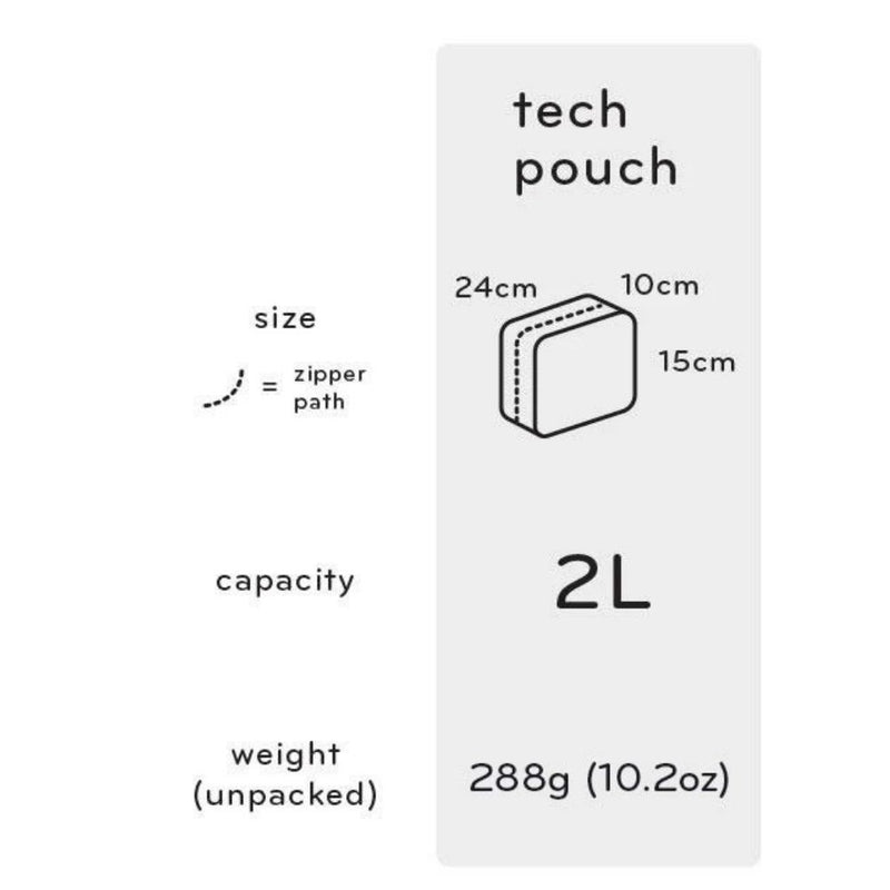Organizador de viaje Tech Pouch Peak Design Charcoal