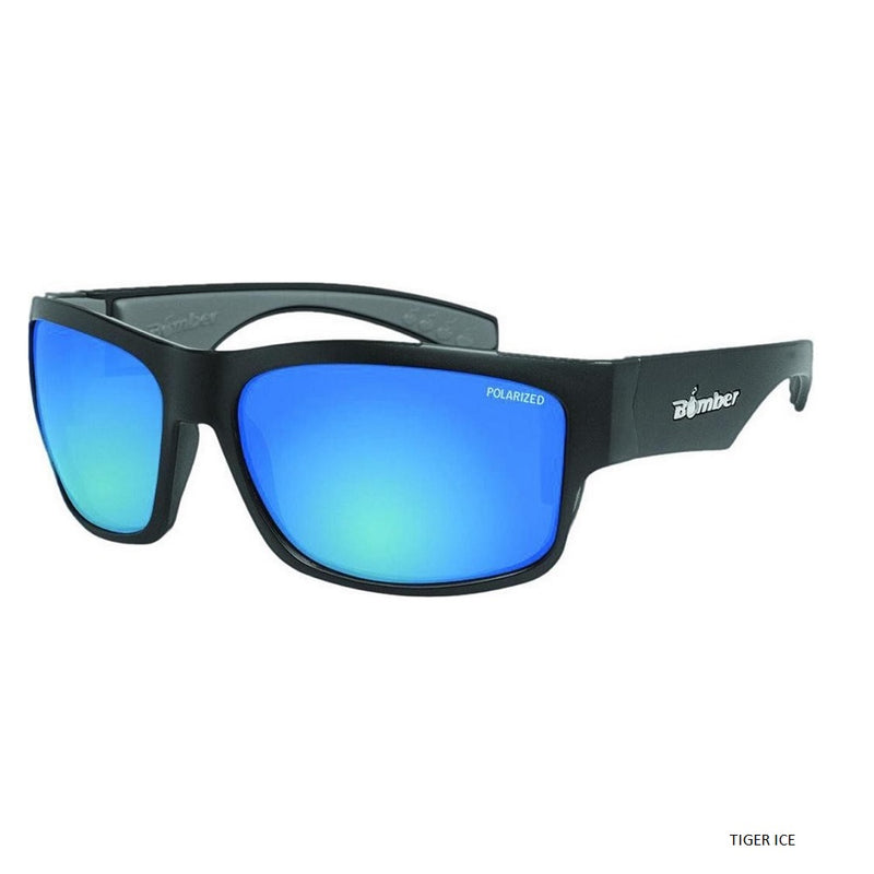 Lente Tiger Bomber Marco Negro Mate Lente Ice Foam Gris