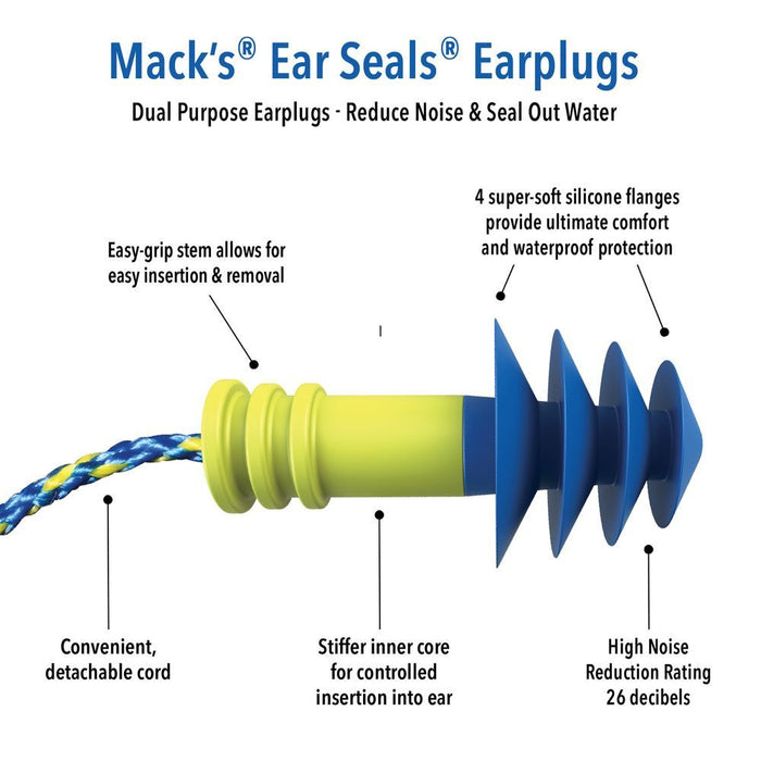 Tapones para Oídos Mack's Ear Seals NRS