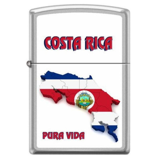 Encendedor Zippo Recargable Bandera Costa Rica