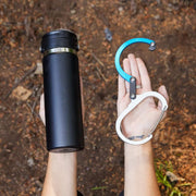 Mosquetón Heroclip Grande 45kg Gris y Negro