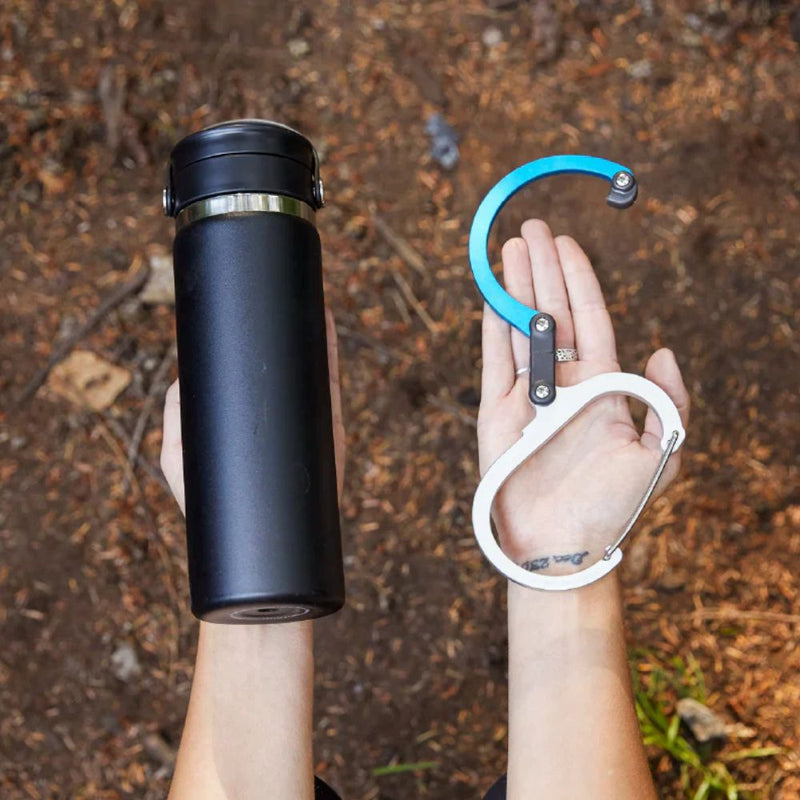 Mosquetón Heroclip Grande 45kg Gris y Negro